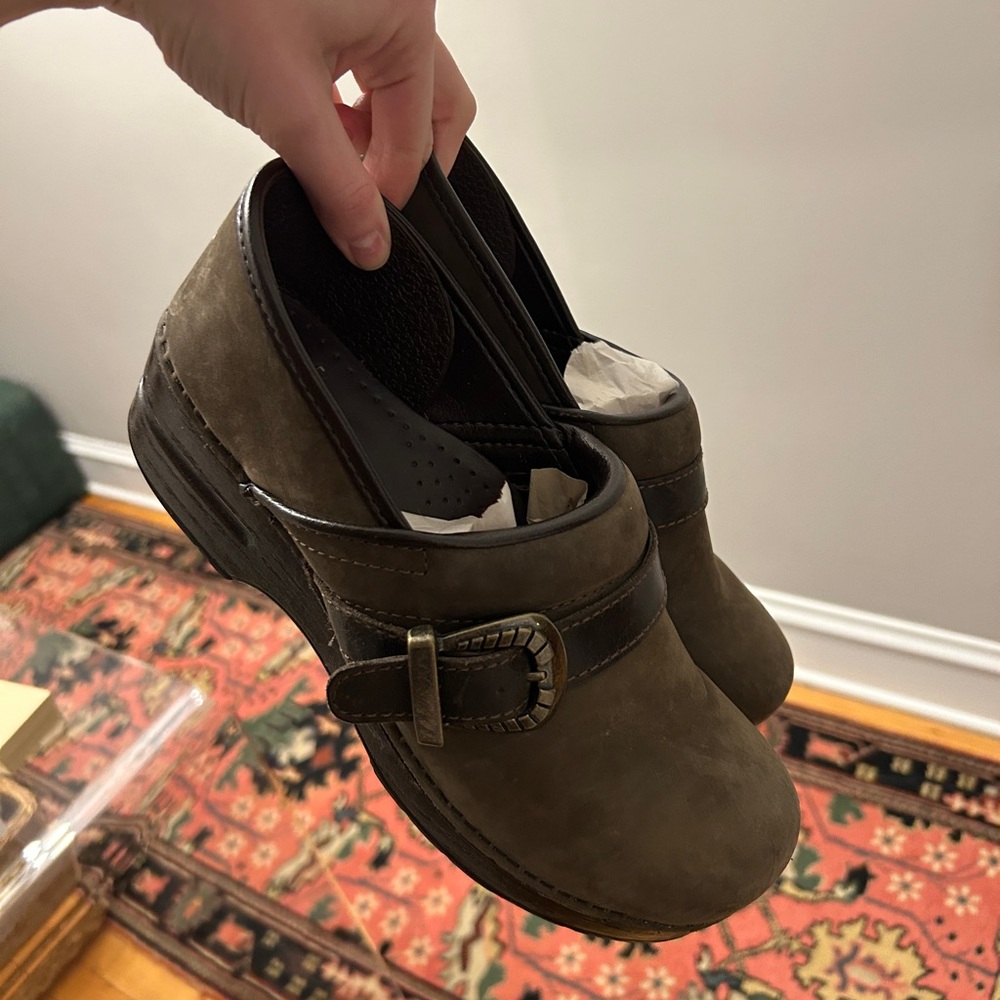 Dansko Clogs Silver Buckle